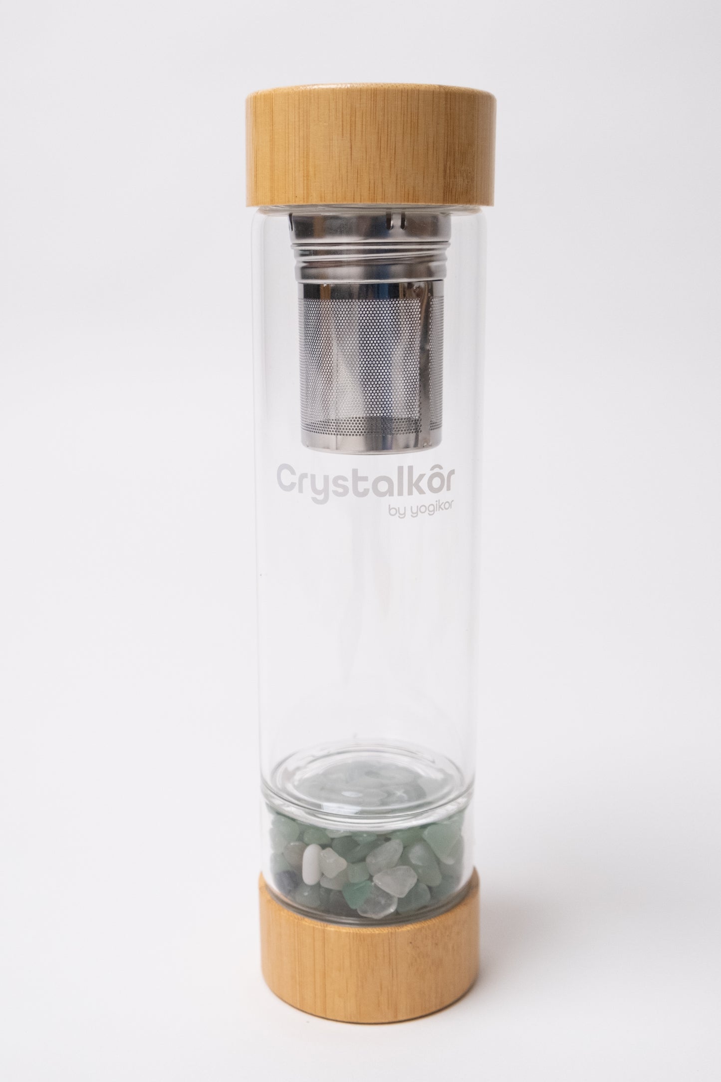 Crystalkor Green Aventurine - "Crystal Chips" Water Bottle