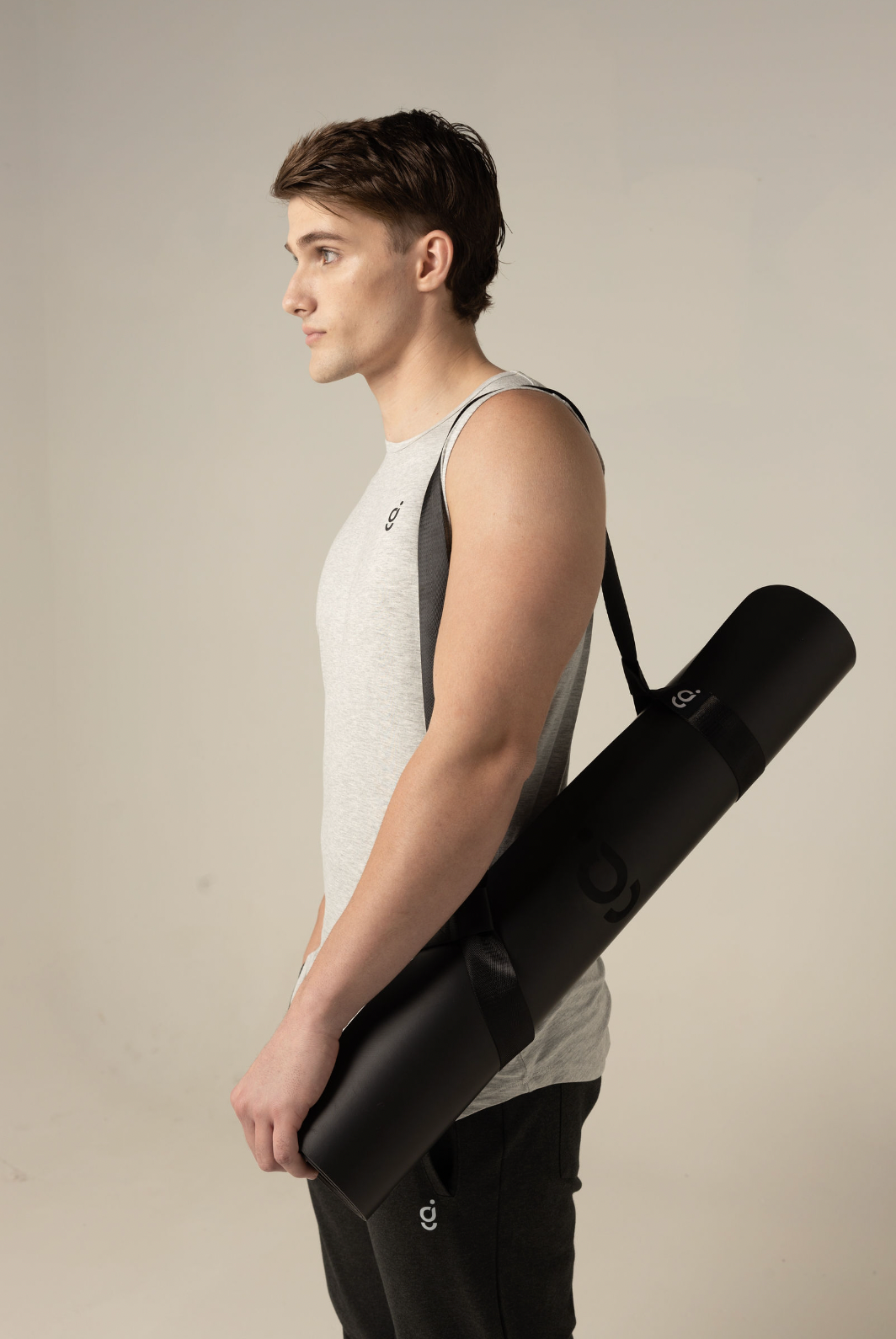 Yoga Mat and Strap: Natural Rubber, Non Slip, ECO-friendly