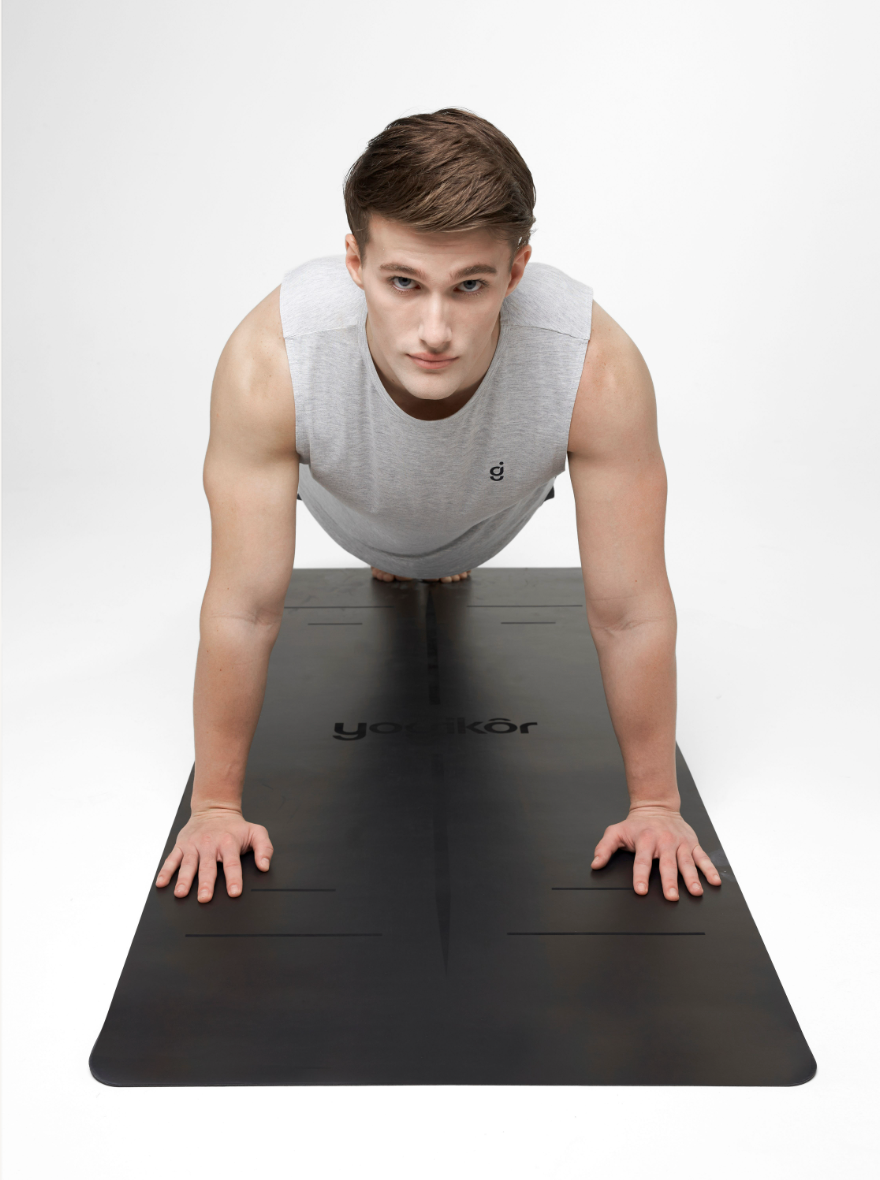 Yoga Mat and Strap: Natural Rubber, Non Slip, ECO-friendly