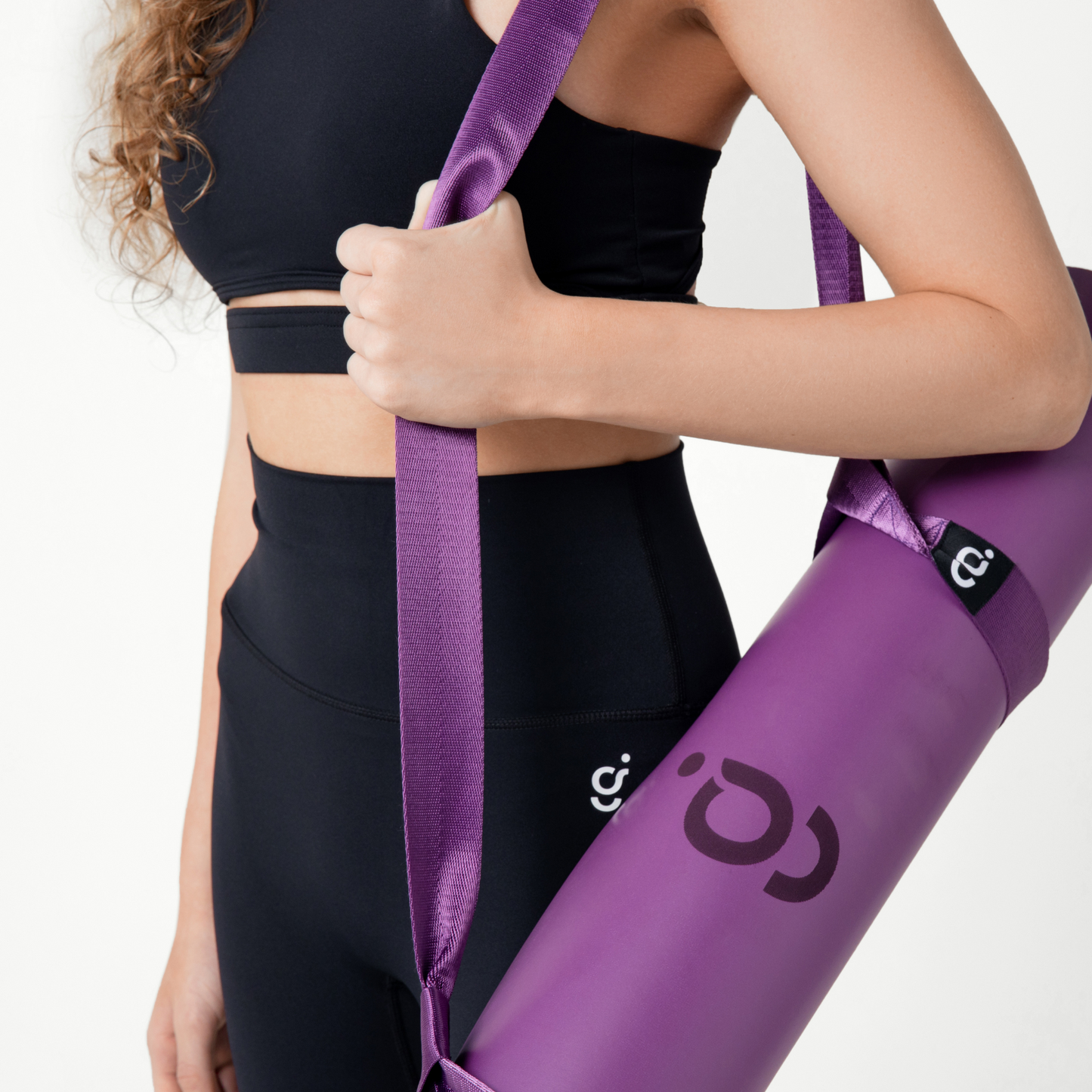 Yoga Mat and Strap: Natural Rubber, Non Slip, ECO-friendly