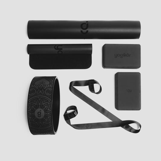 YOGI Essential, Yoga Mat Set - Black