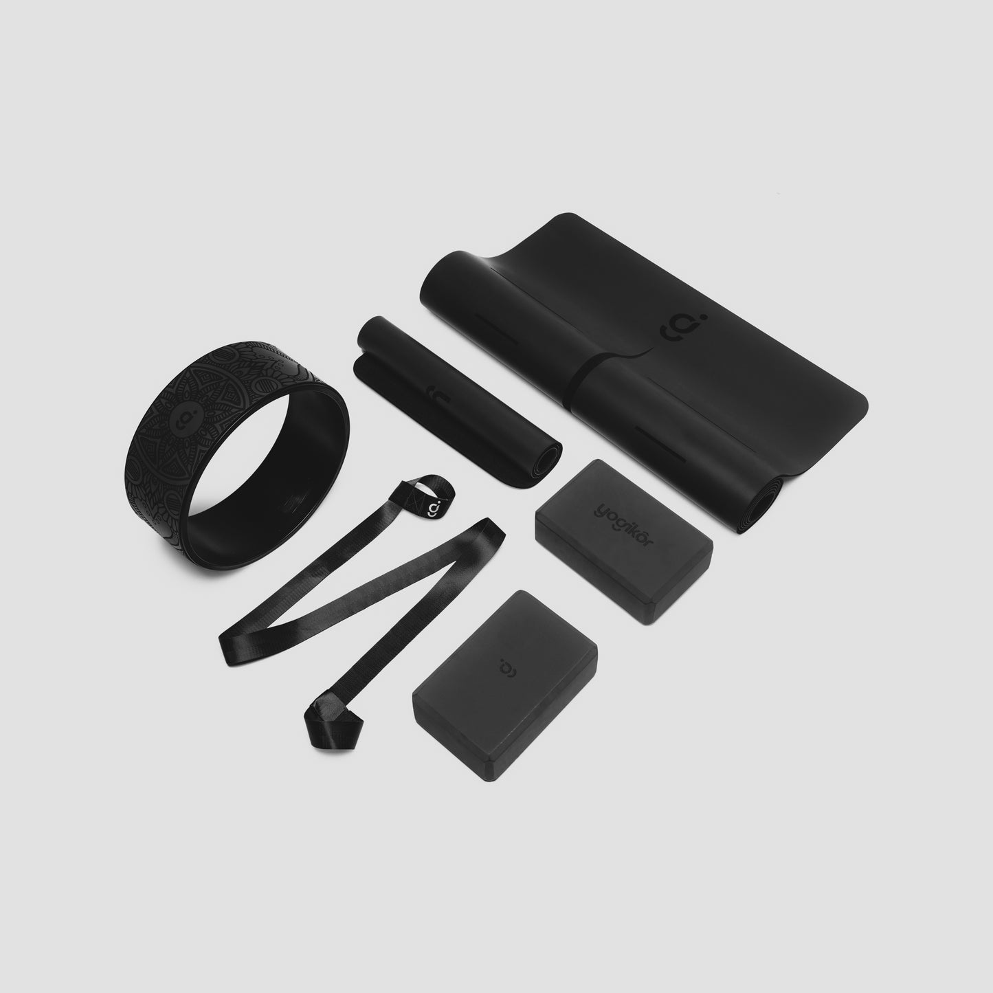 YOGI Essential, Yoga Mat Set - Black